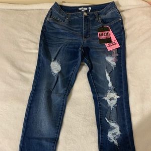 High rise skinny jeans never worn with tags